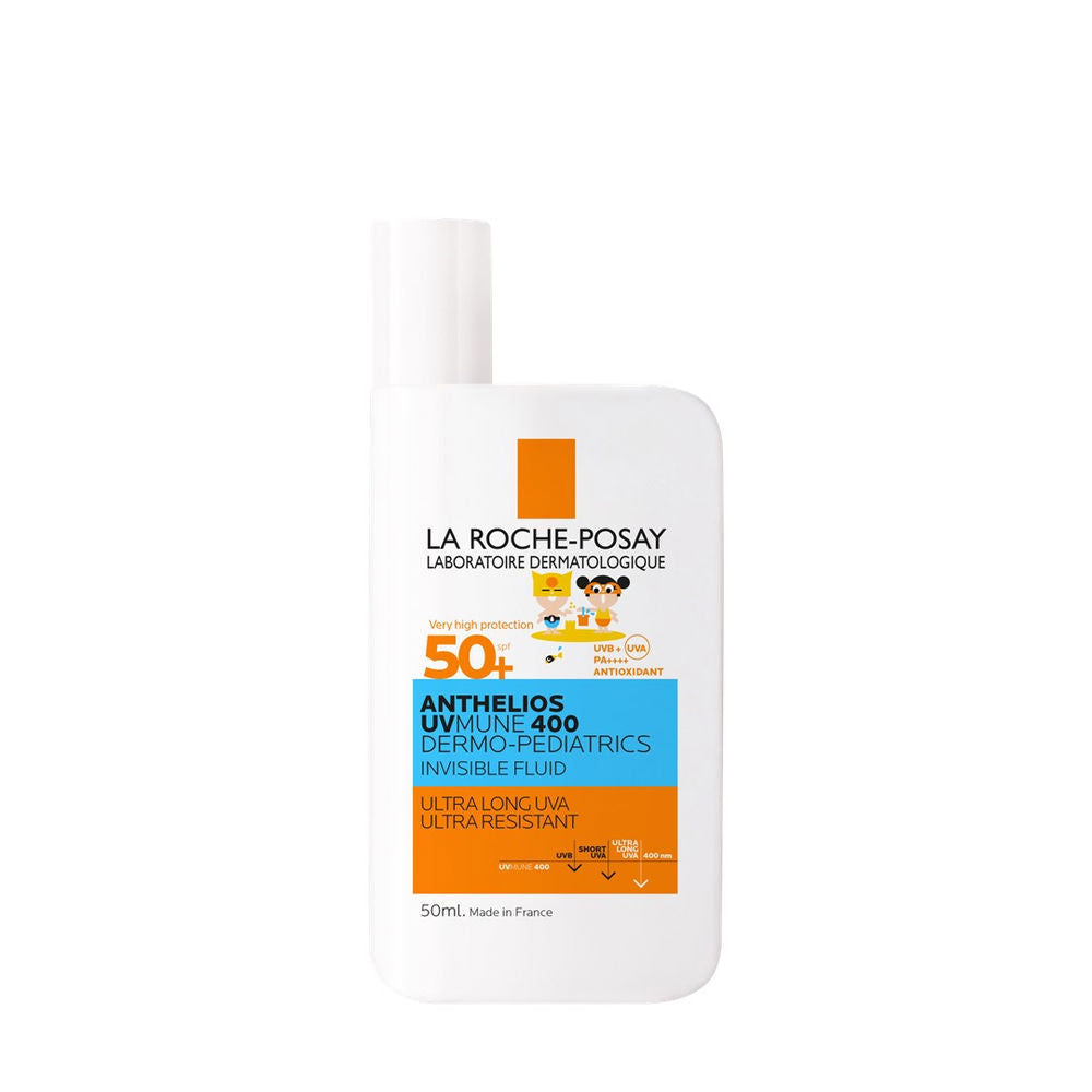 LA ROCHE POSAY ANTHELIOS UV-MUNE 400 DERMOPEDIATRICS fluido invisible protector solar rostro niños SPF50+ 50 ml