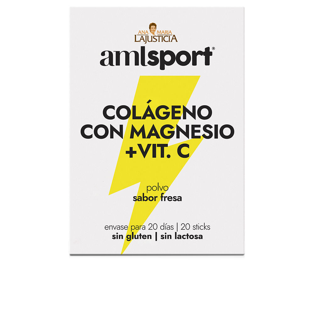 ANA MARIA LAJUSTICIA COLÁGENO CON MAGNESIO + VIT.C sabor fresa 20 sticks