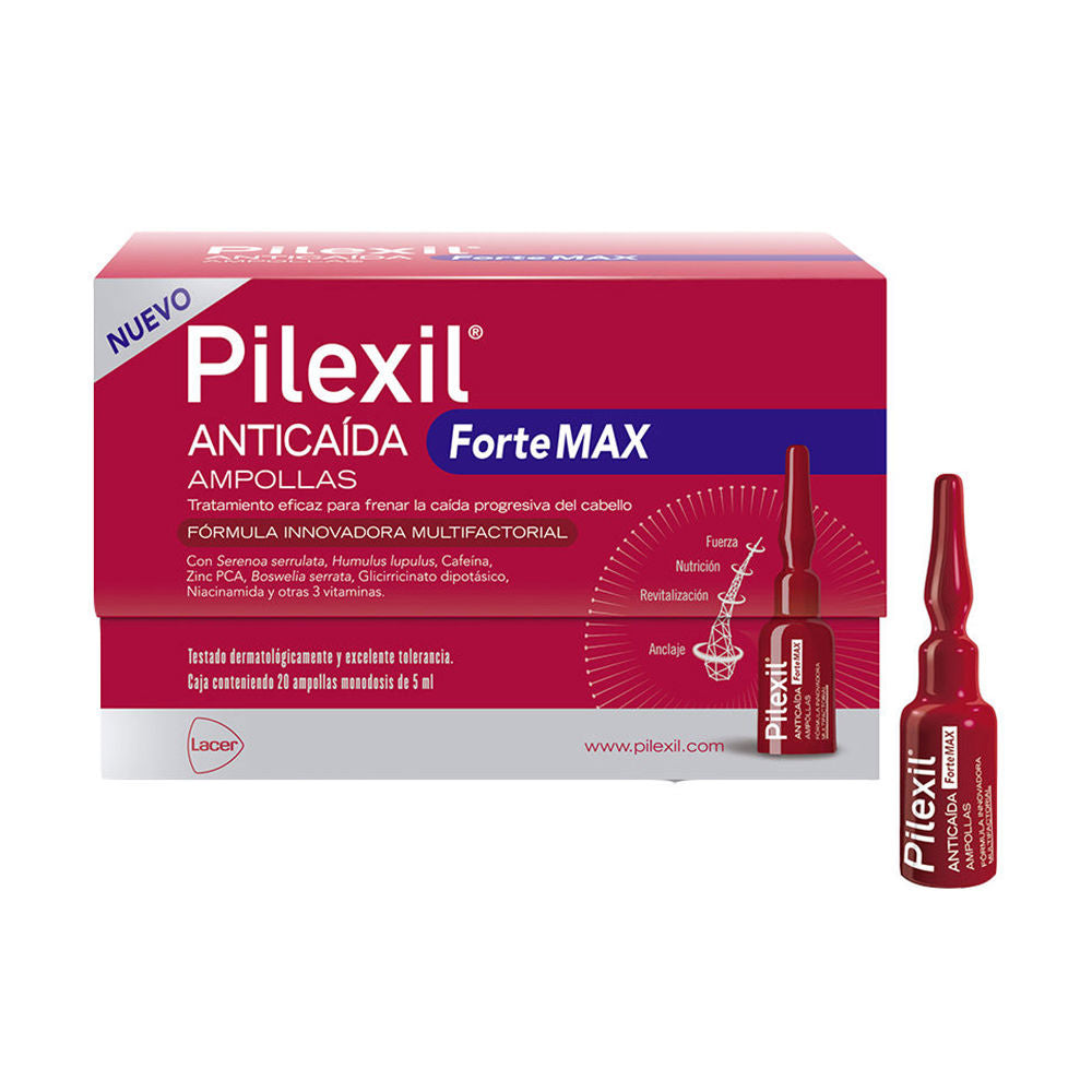PILEXIL PILEXIL FORTE MAX ampollas anticaída 20 x 5 ml