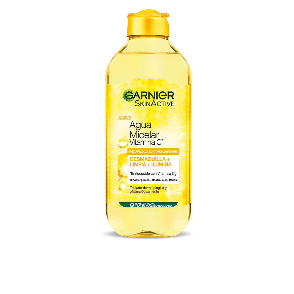 GARNIER SKINACTIVE agua micelar vitamina c piel apagada sin tono uniforme 400 ml