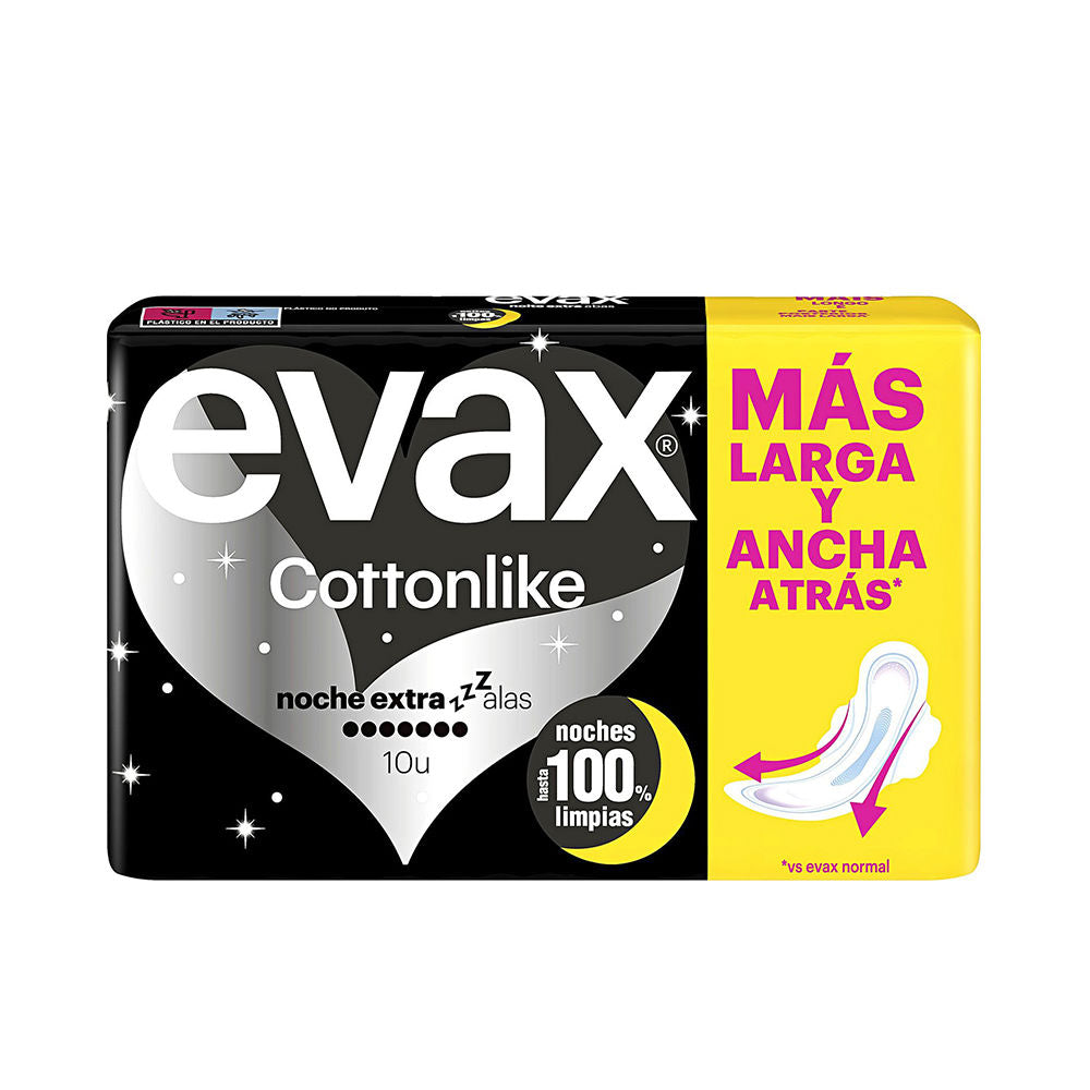 EVAX EVAX COTTONLIKE compresas noche extra alas 10 u