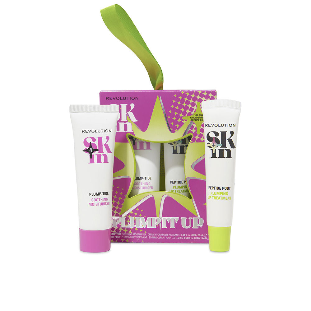 REVOLUTION SKINCARE PLUMP IT UP CREMA HIDRATANTE ESTUCHE 2 pz