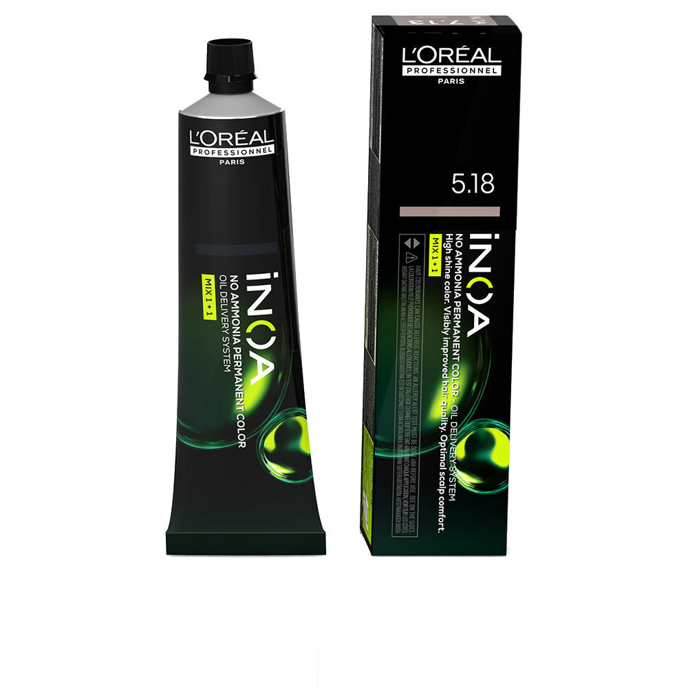 L'ORÉAL PROFESSIONNEL PARIS INOA no ammonia permanent color #5.18 60 gr