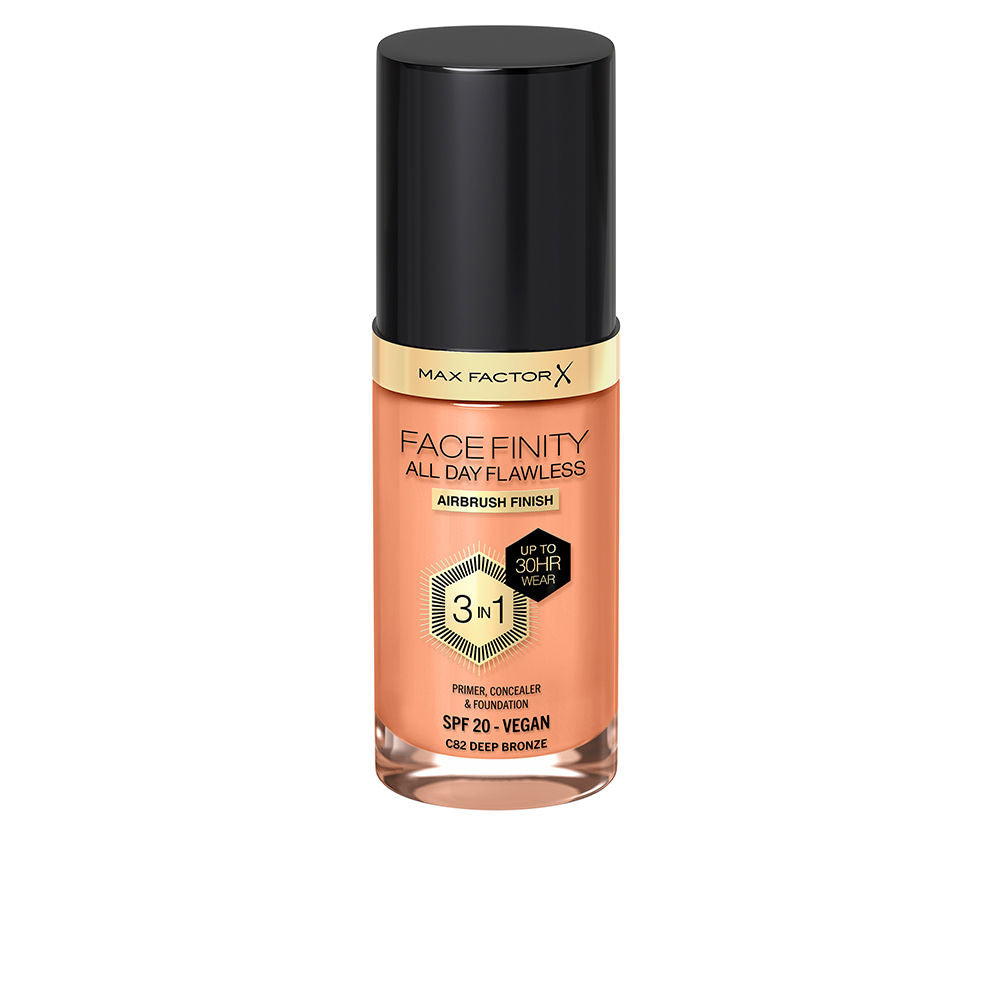 MAX FACTOR FACEFINITY ALL DAY FLAWLESS 3 IN 1 foundation #82-deep bronze 30 ml