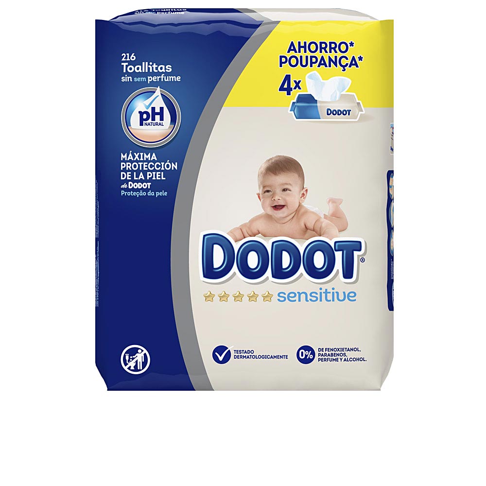 DODOT DODOT SENSITIVE PH natural toallitas húmedas 216 u