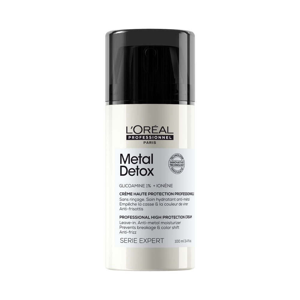 L'ORÉAL PROFESSIONNEL PARIS METAL DETOX crema profesional sin aclarado de alta protección para cabello dañado 100 ml
