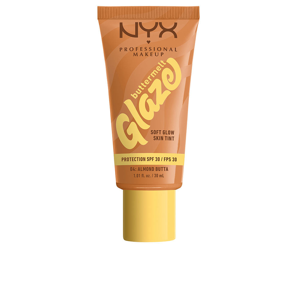 NYX PROFESSIONAL MAKE UP BUTTERMELT GLAZE protector solar tint + SPF30 #04-Almond Butta 30 ml
