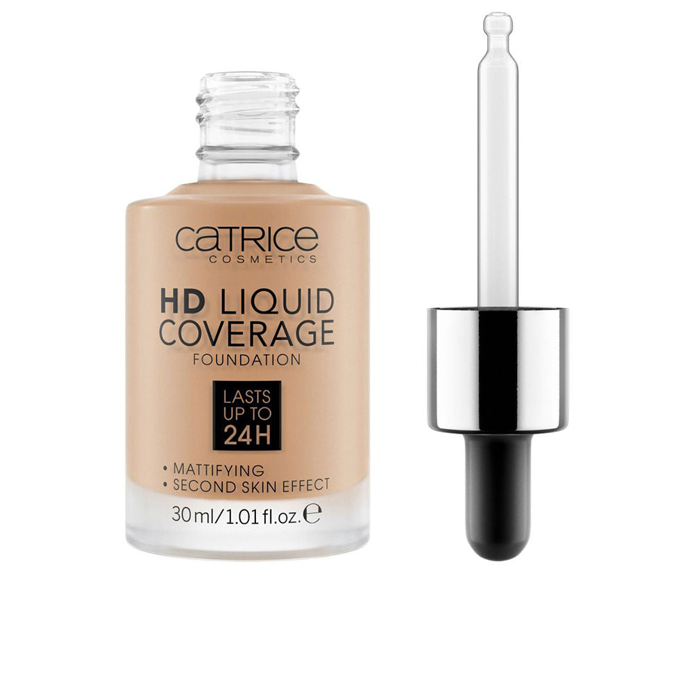 CATRICE HD LIQUID COVERAGE FOUNDATION lasts up to 24h #050-rosy ash 30 ml