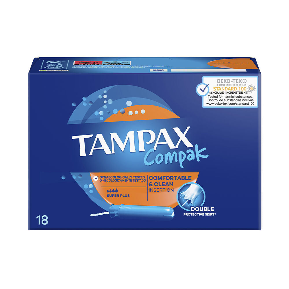 TAMPAX TAMPAX COMPAK tampón super plus 18 u