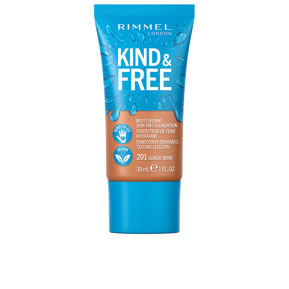 RIMMEL LONDON KIND & FREE skin tint foundation #201-classic beige