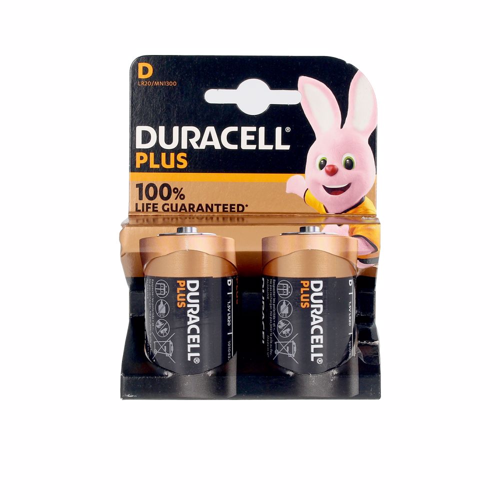DURACELL DURACELL PLUS POWER LR20/MN1300 pilas pack x 2 u