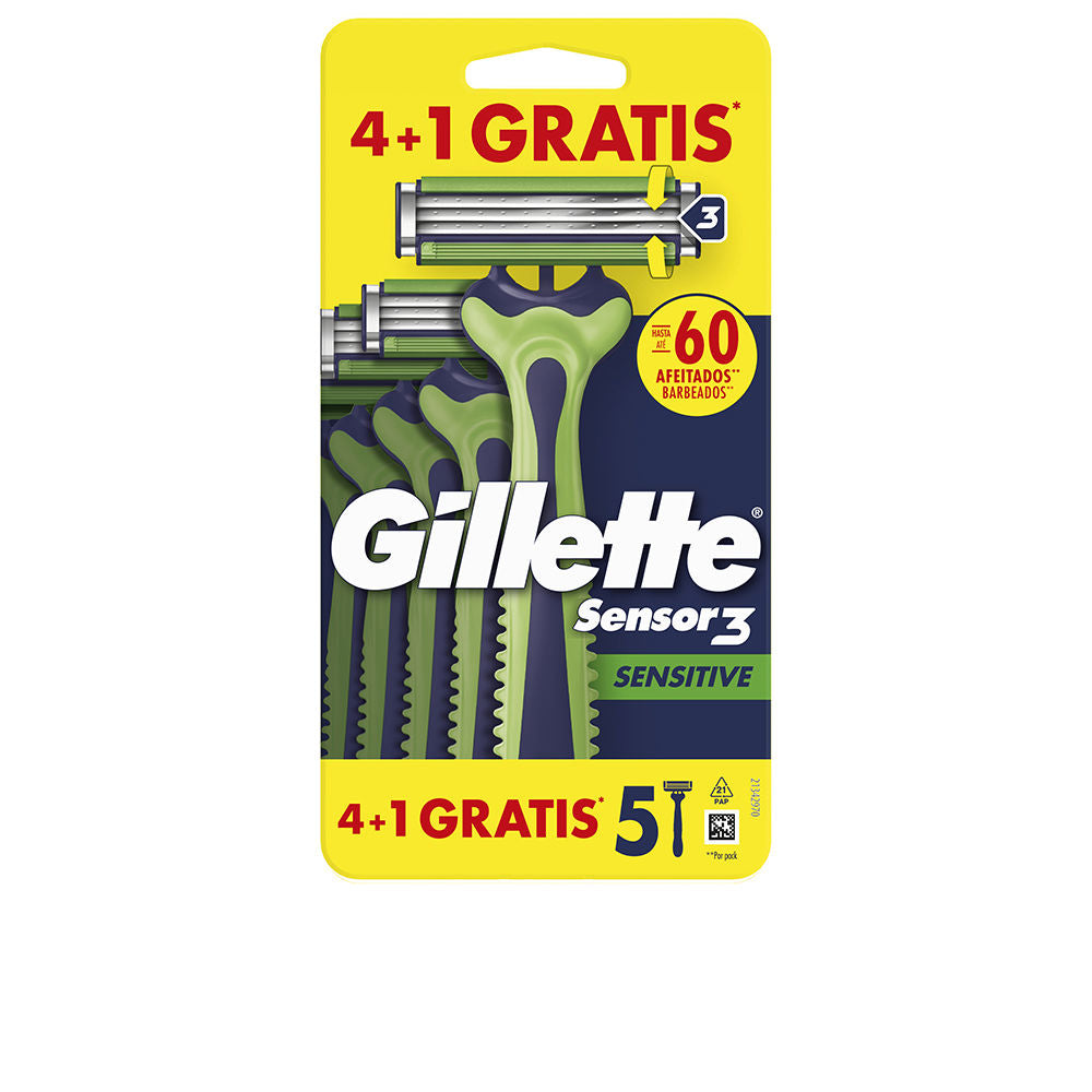 GILLETTE GILLETTE SENSOR3 SENSITIVE cuchilla afeitar desechable 5 u