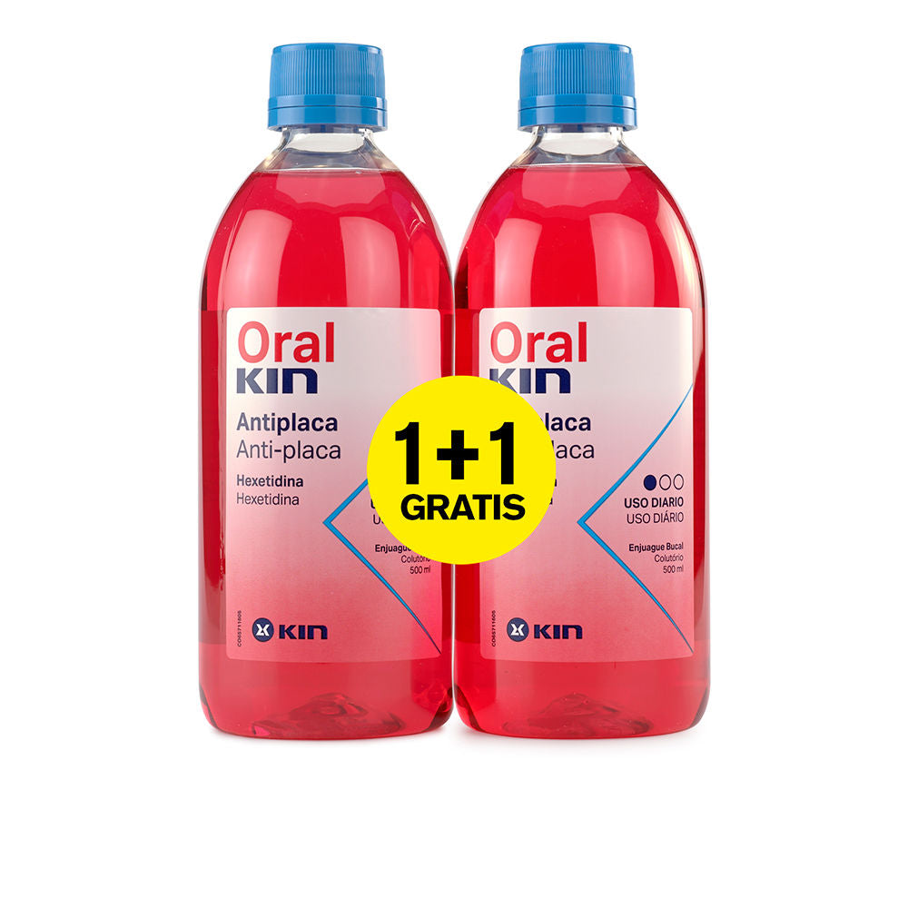 KIN ORALKIN ENJUAGUE BUCAL ANTI-PLACA lote 2 pz
