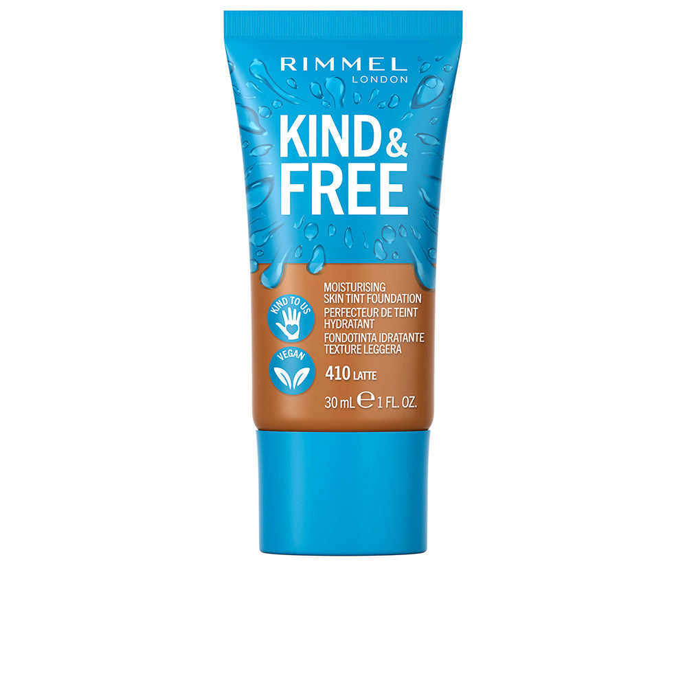 RIMMEL LONDON KIND & FREE skin tint foundation #410-latte