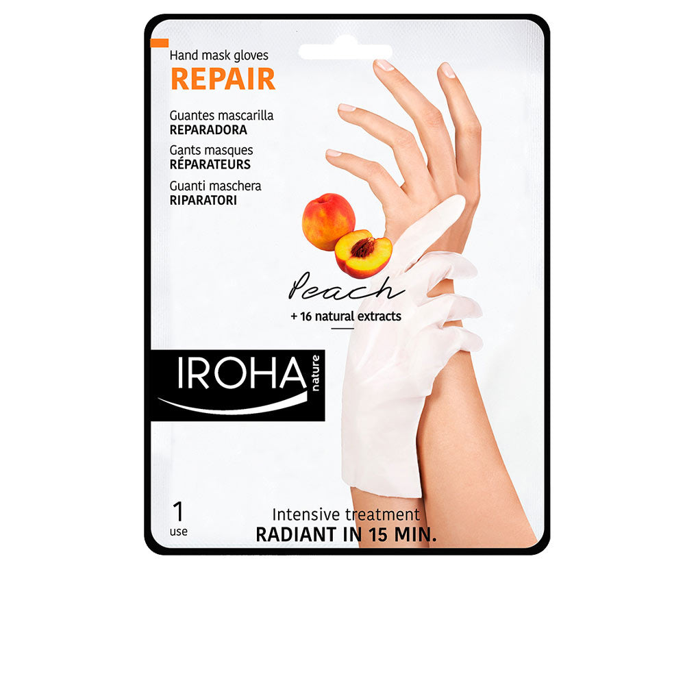 IROHA PEACH hand & nail mask gloves repair 2 u