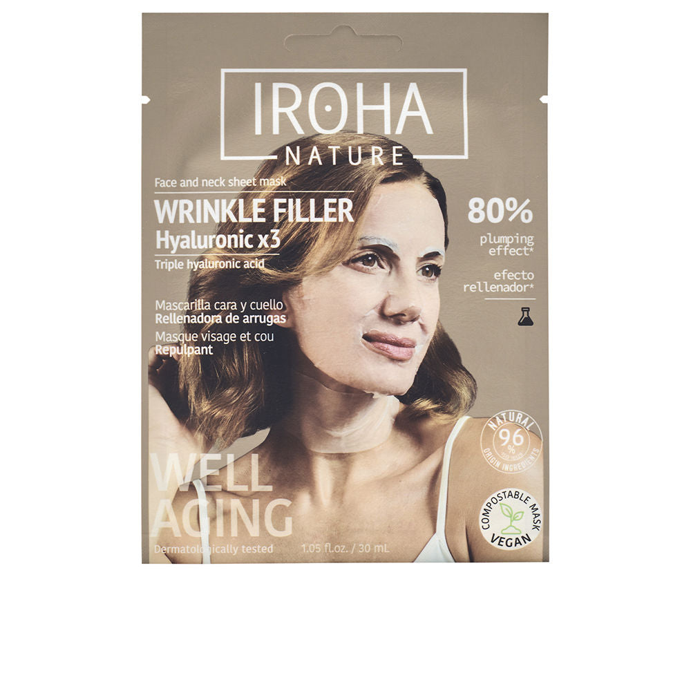 IROHA WRINKLE FILLER & ANTI-AGE wrinkle filler face & neck mask 30 ml