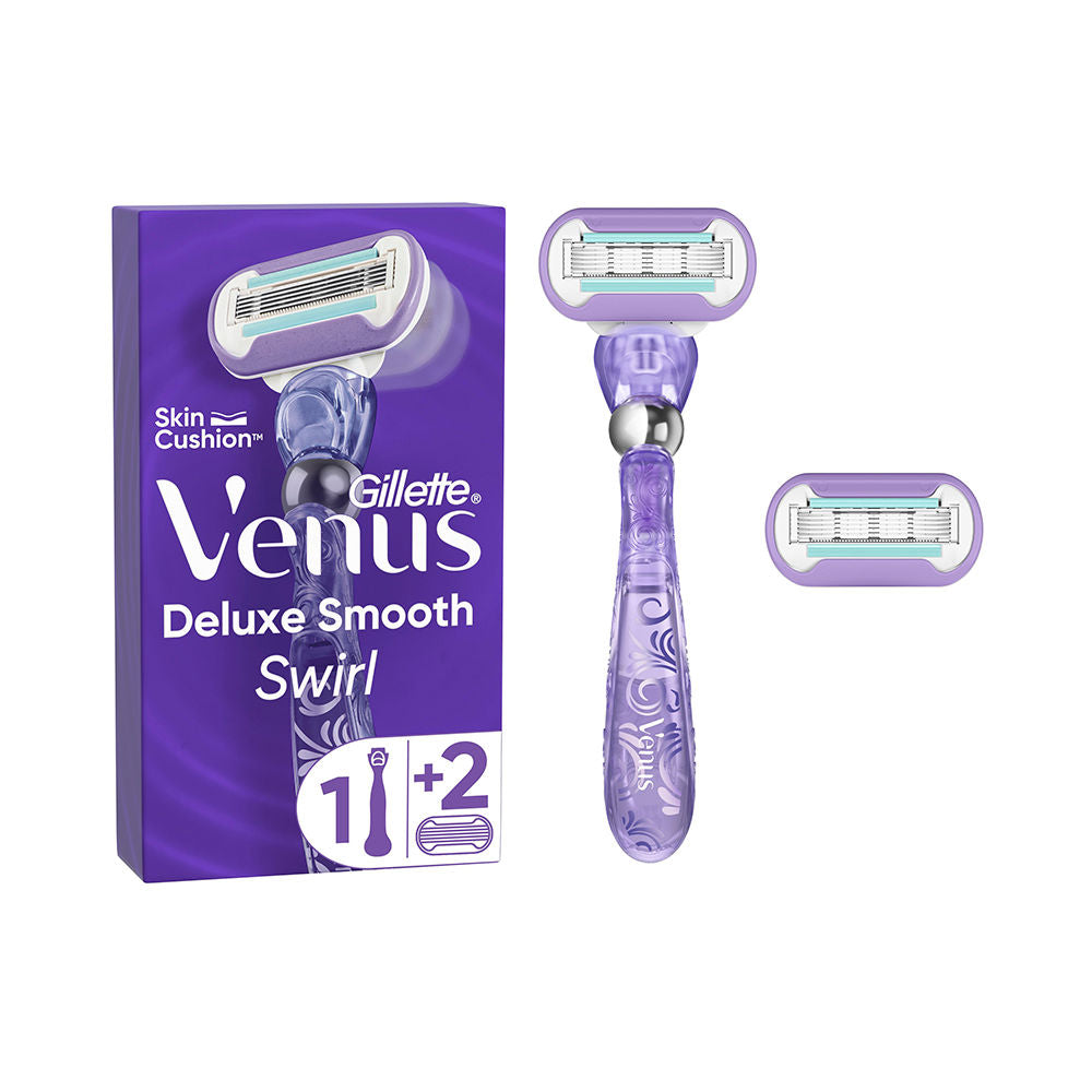 GILLETTE GILLETTE VENUS SWIRL SMOOTH máquina + 2 recambios