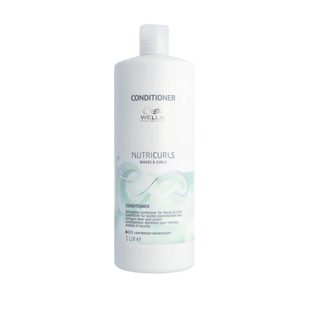 WELLA PROFESSIONALS NUTRICURLS Acondicionador Limpiador Cabello con Rizos y Ondas 1000 ml