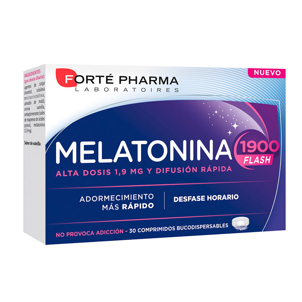FORTÉ PHARMA MELATONINA 1900 flash adormecimiento más rápido 30 comprimidos