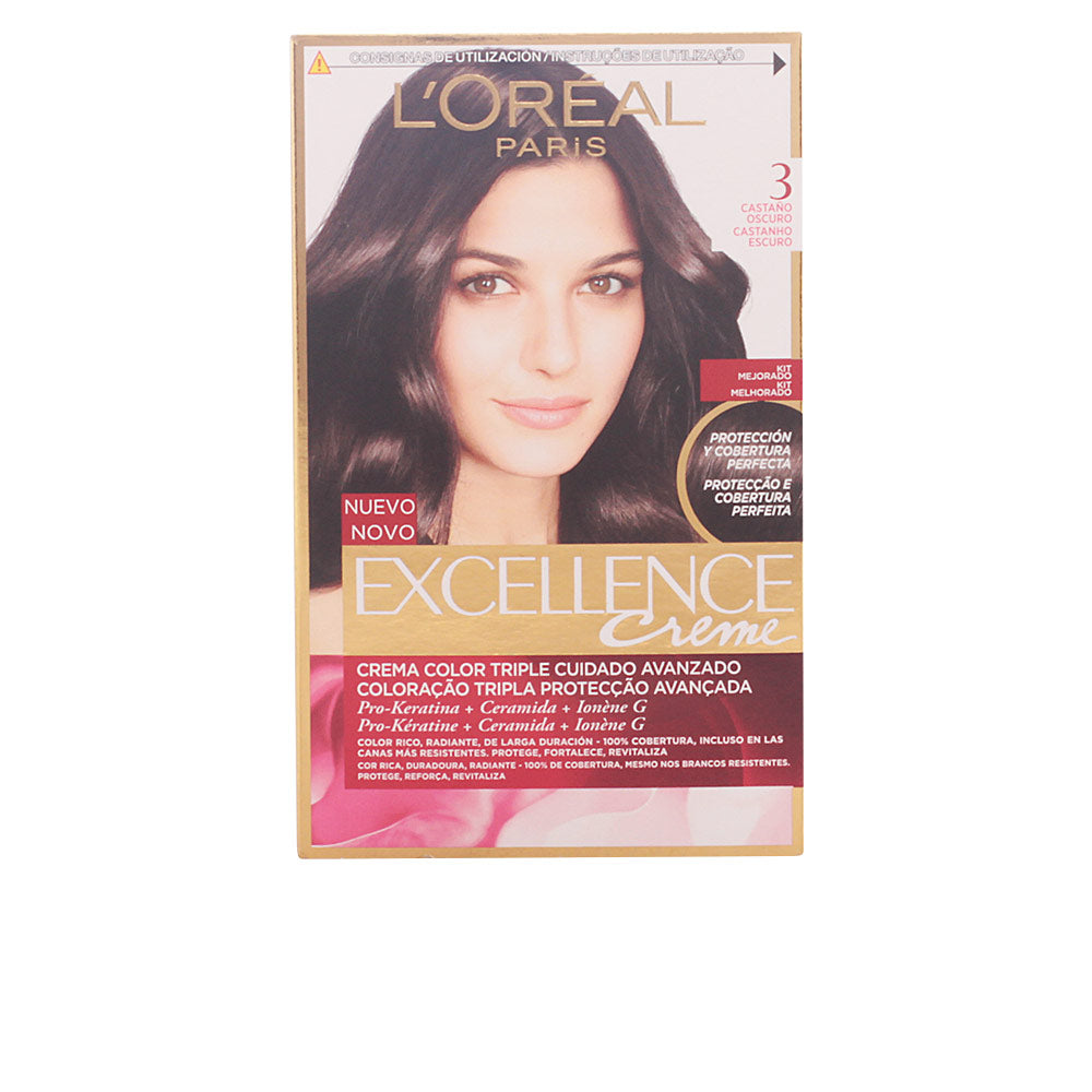 L'ORÉAL PARIS EXCELLENCE Creme tinte #3-castaño oscuro 192 ml