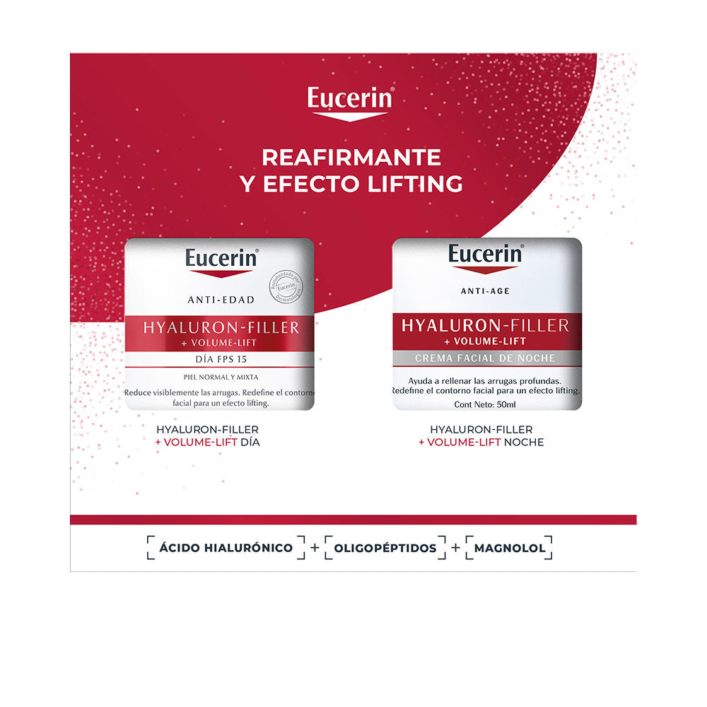 EUCERIN HYALURON FILLER + VOLUME-LIFT DÍA PIEL NORMAL MIXTA ESTUCHE 2 pz