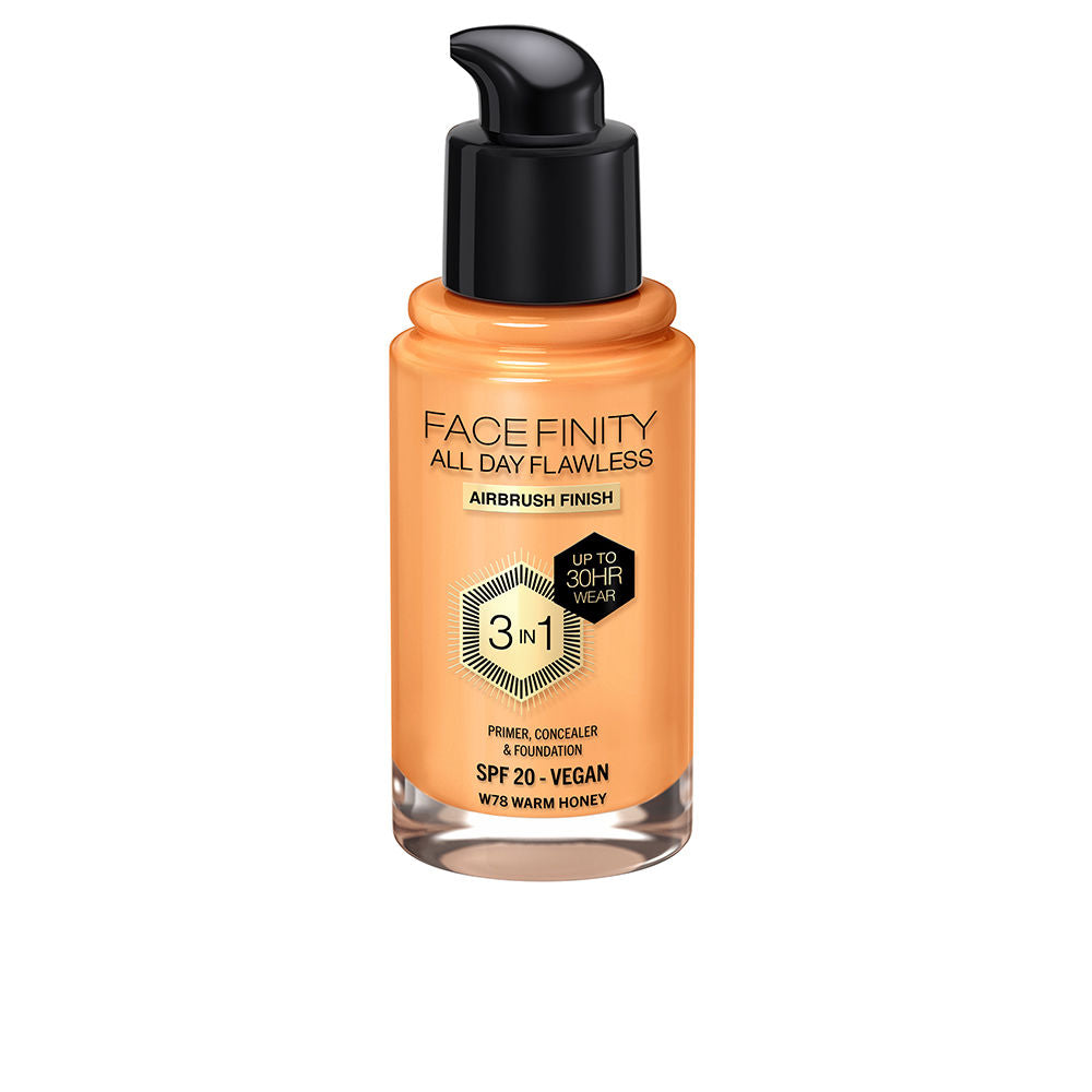 MAX FACTOR FACEFINITY ALL DAY FLAWLESS 3 IN 1 foundation #W78-warm honey 30 ml