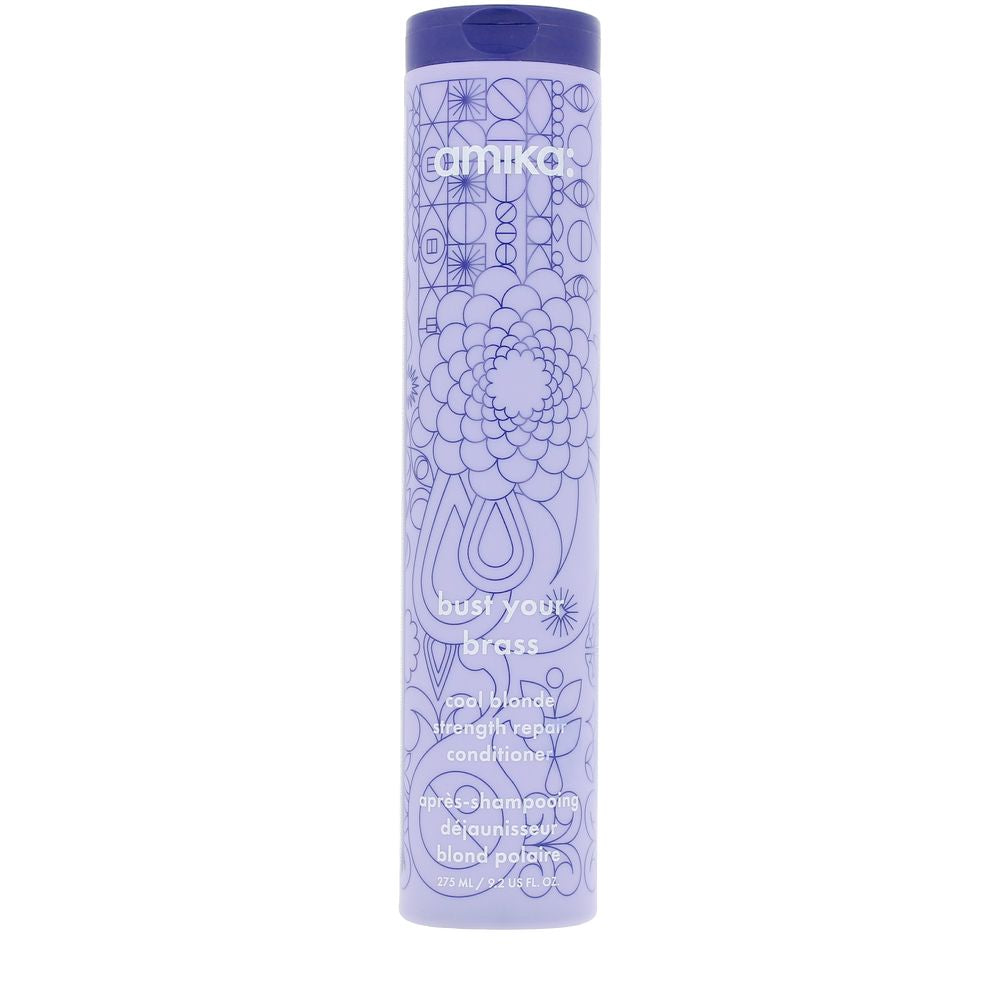 AMIKA BUST YOUR BRASS acondicionador reparador cabello rubio 275 ml