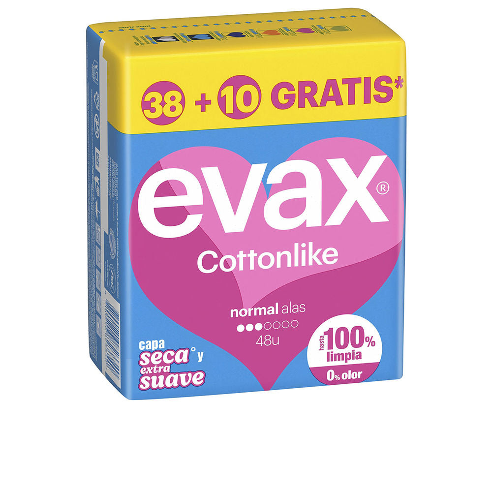 EVAX EVAX COTTONLIKE compresas normal alas 48 u