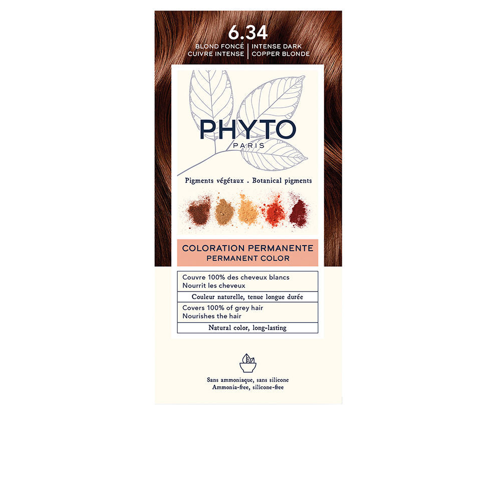 PHYTO PHYTOCOLOR #6.34 Rubio Oscuro Cobrizo 4 u