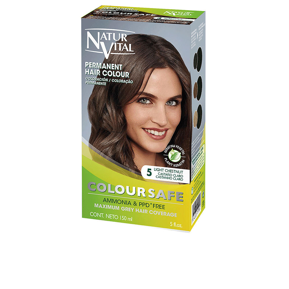 NATUR VITAL COLOURSAFE tinte permanente #5-castaño claro