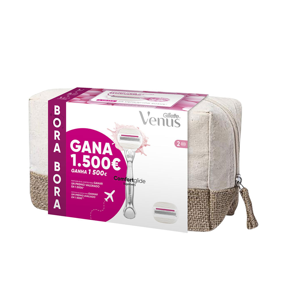 GILLETTE GILLETTE VENUS SUGARBERRY NECESER BORA BORA máquina + 2 recambios