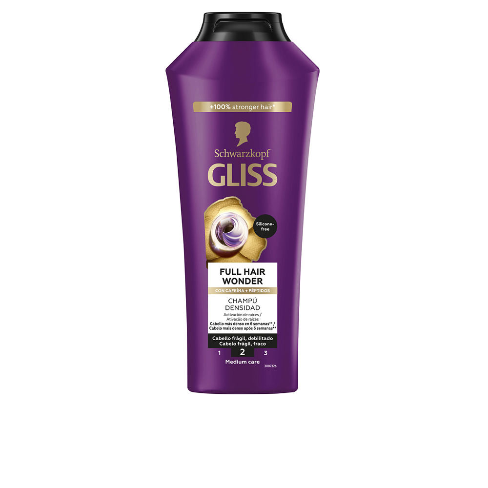 SCHWARZKOPF MASS MARKET GLISS FULL HAIR WONDER champú densidad 400 ml