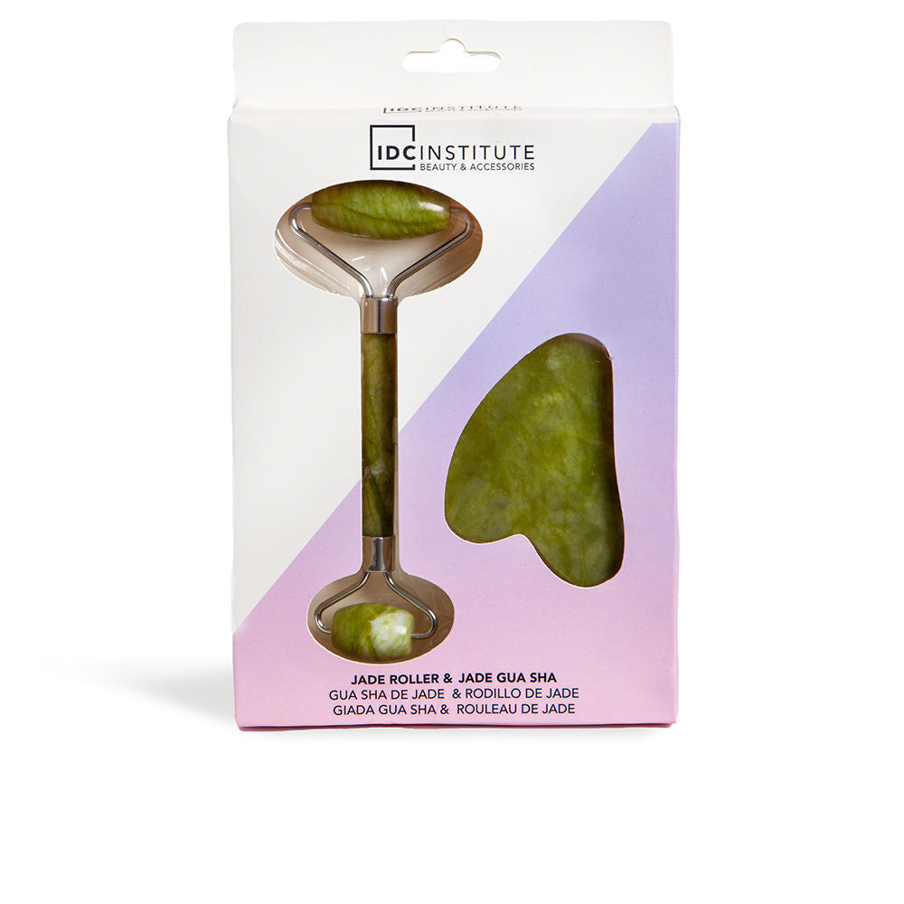 IDC INSTITUTE GUA SHA DE JADE & RODILLO DE JADE 2 pz