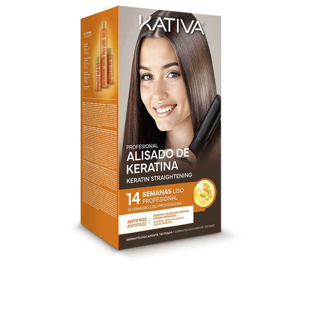 KATIVA KATIVA PROFESIONAL ALISADO BRASILEÑO KERATINA ESTUCHE 4 pz