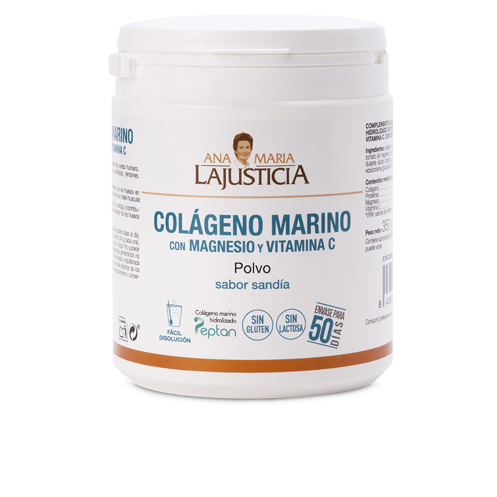 ANA MARIA LAJUSTICIA COLÁGENO MARINO CON MAGNESIO + VIT. C sabor sandía polvo 135 gr