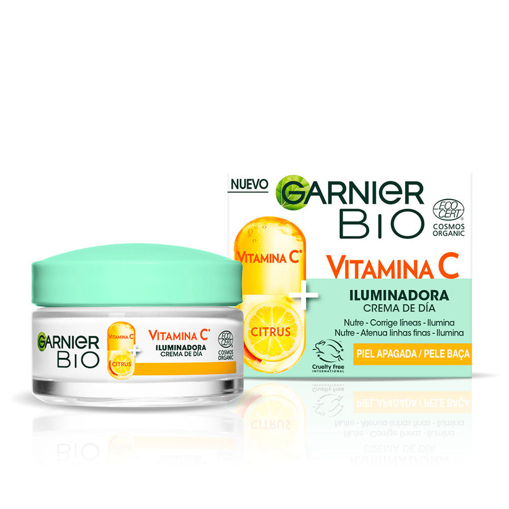 GARNIER VITAMINA C BIO crema de día iluminadora piel apagada 50 ml