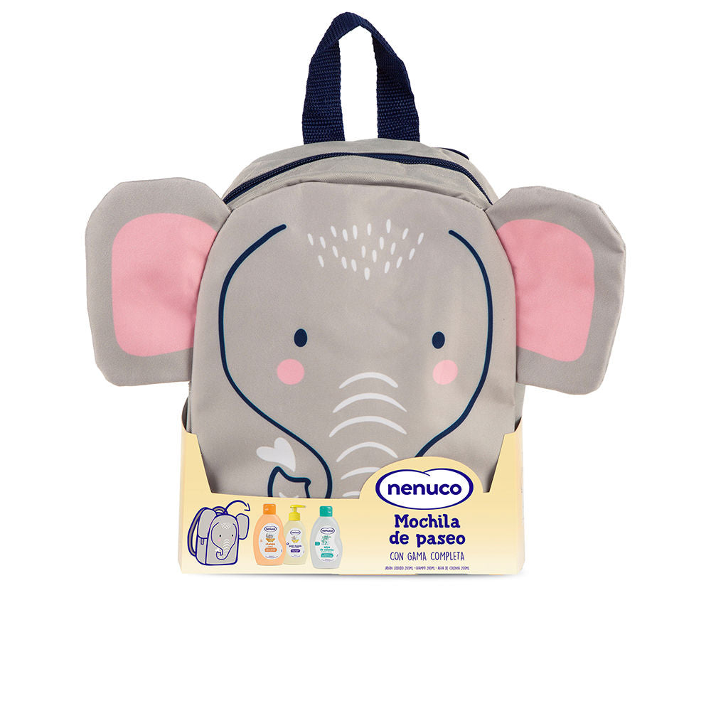 NENUCO MOCHILA ELEFANTITO ESTUCHE 4 pz