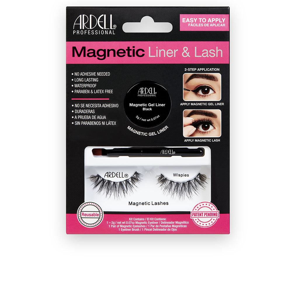 ARDELL MAGNETIC LINER & LASH WISPIES pestañas + gel liner 3 u