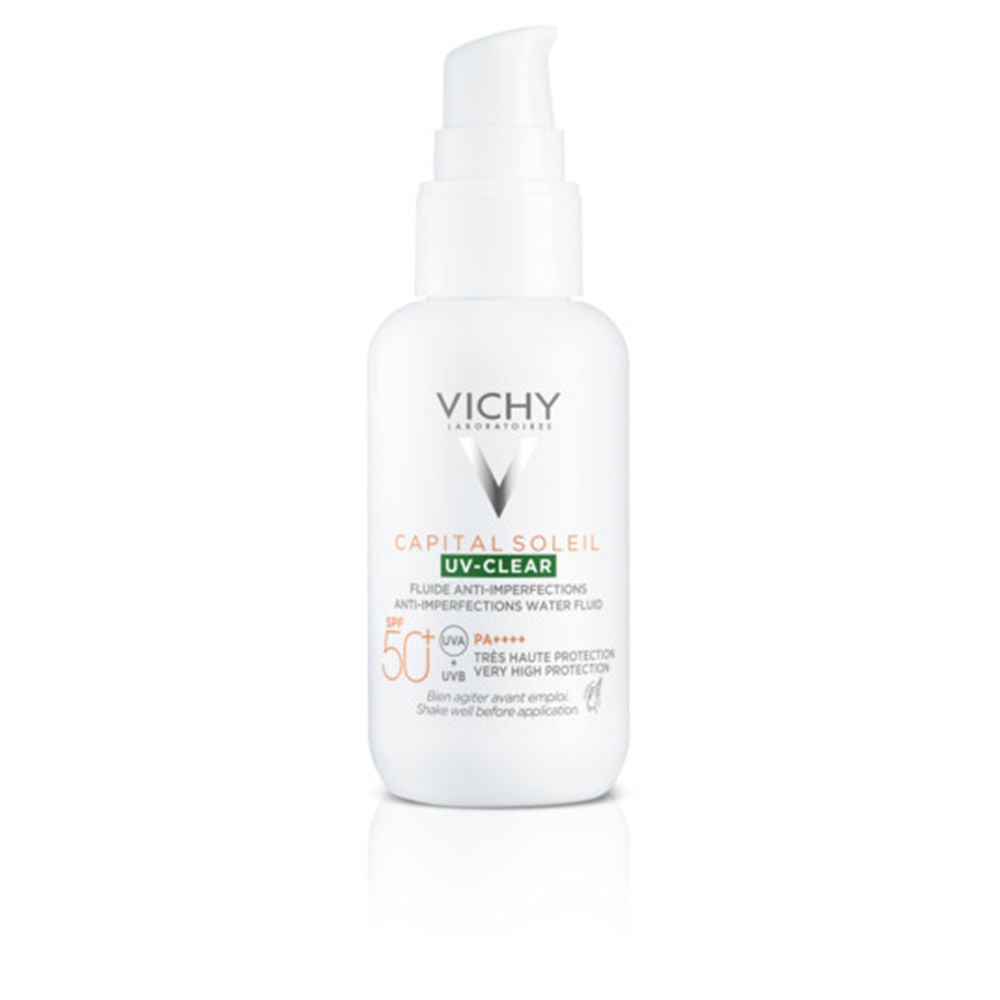 VICHY CAPITAL SOLEIL UV CLEAR fluido fotoprotector pieles grasas o con tendencia acneica SPF50+ 40 ml