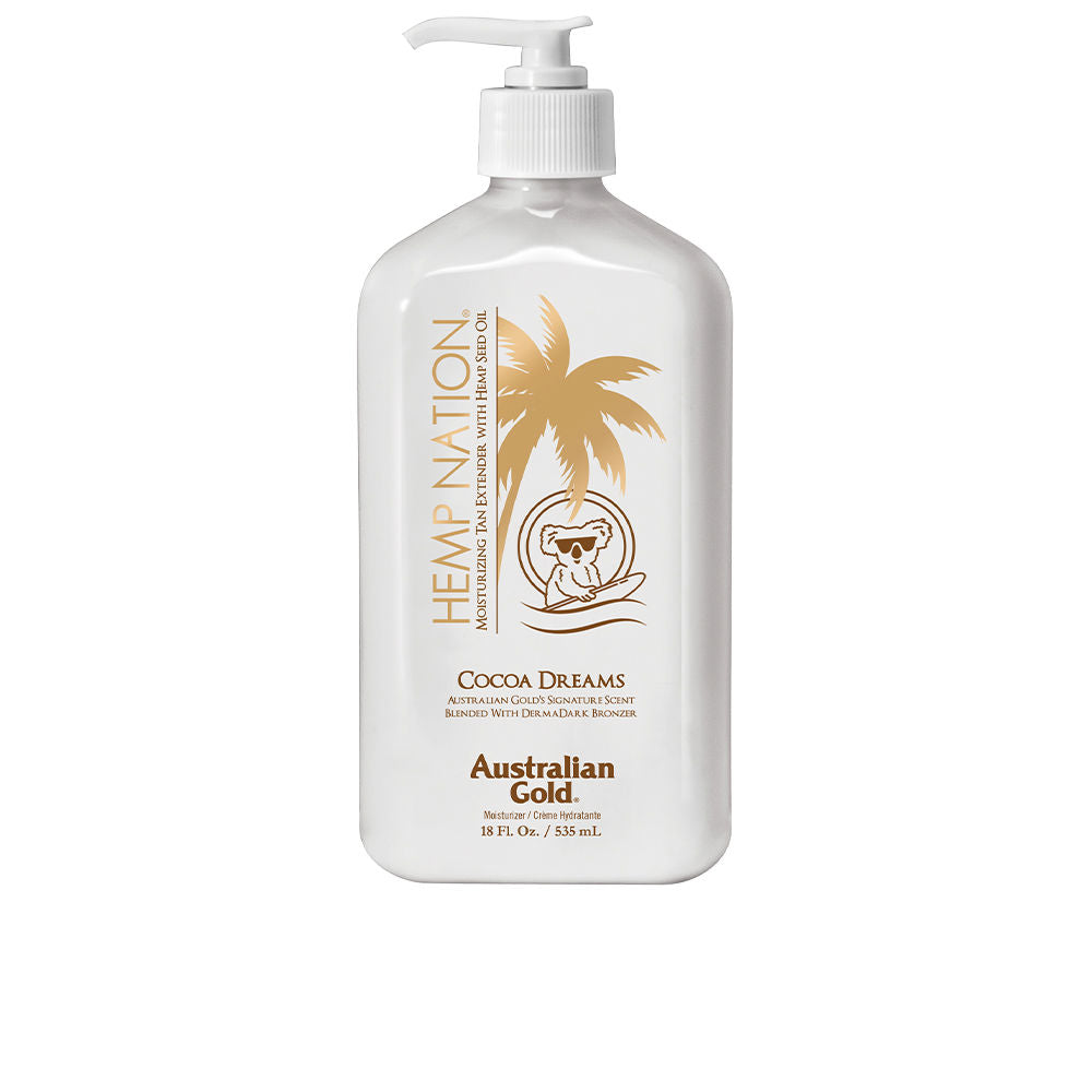 AUSTRALIAN GOLD HEMP NATION COCOA moisturizer tan extender 535 ml