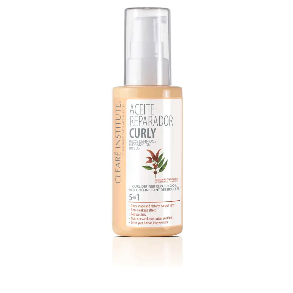 CLEARÉ INSTITUTE ACEITE REPARADOR CURLY rizos definidos hidratación brillo 50 ml