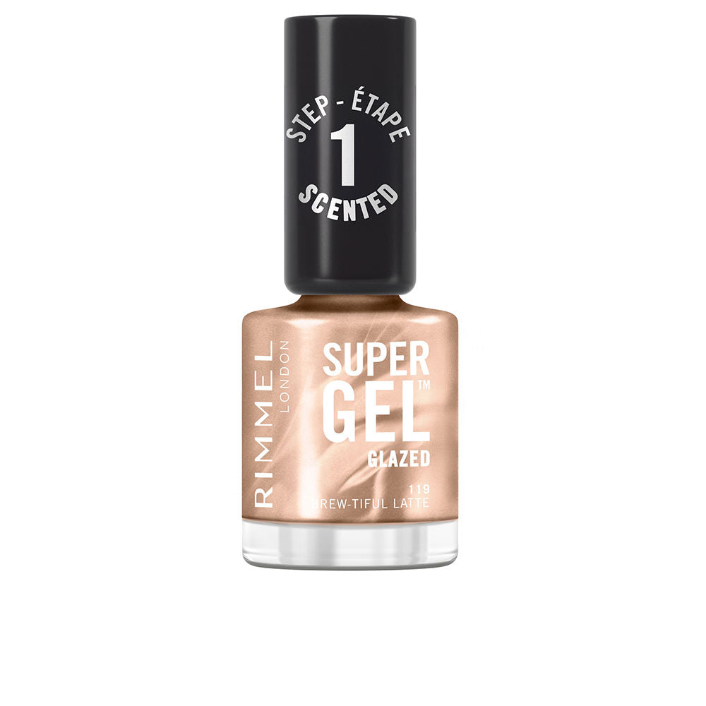 RIMMEL LONDON SUPER GEL esmalte de uñas #119-Brew-tiful Latte 12 ml