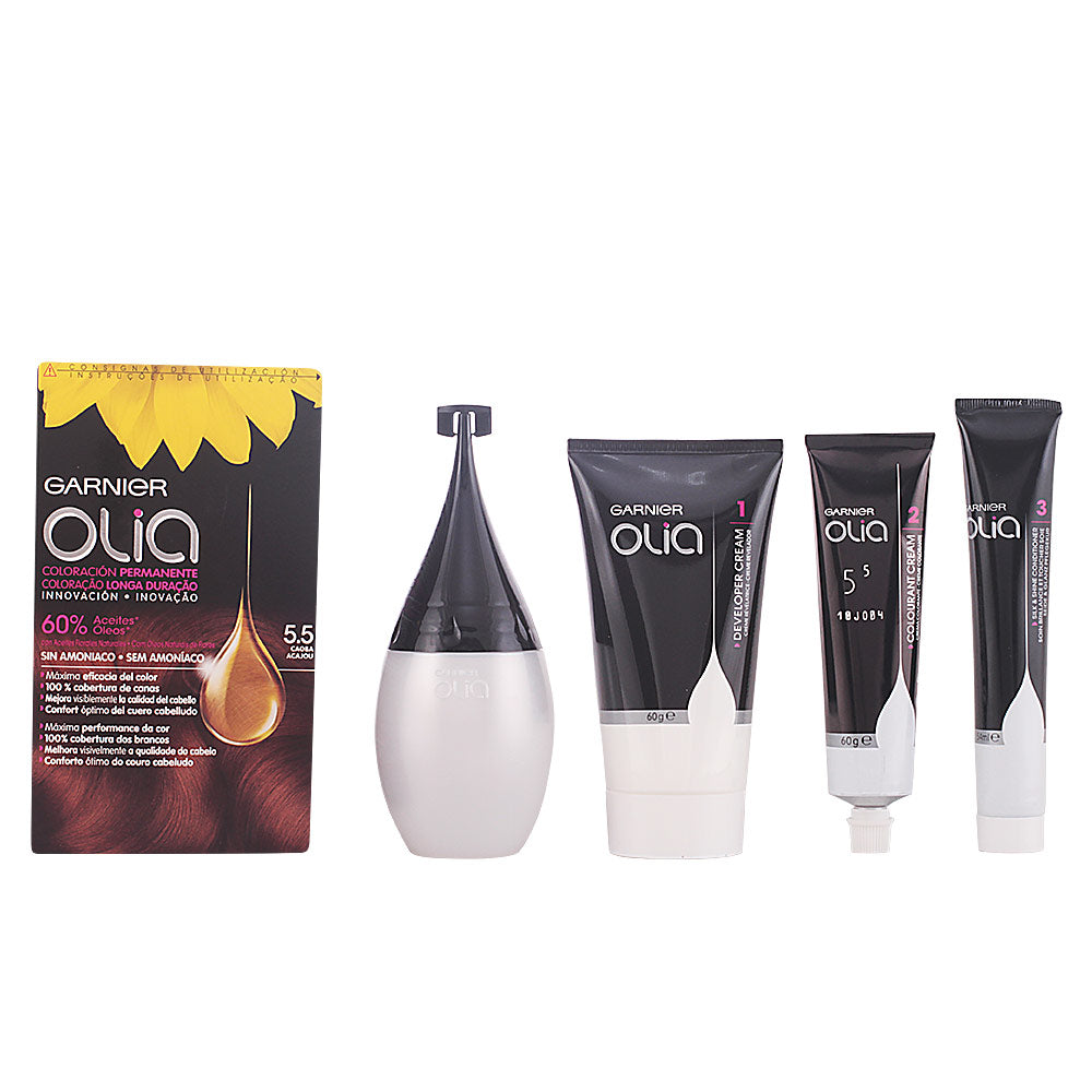 GARNIER OLIA coloración permanente sin amoniaco #5.5-caoba 1 u