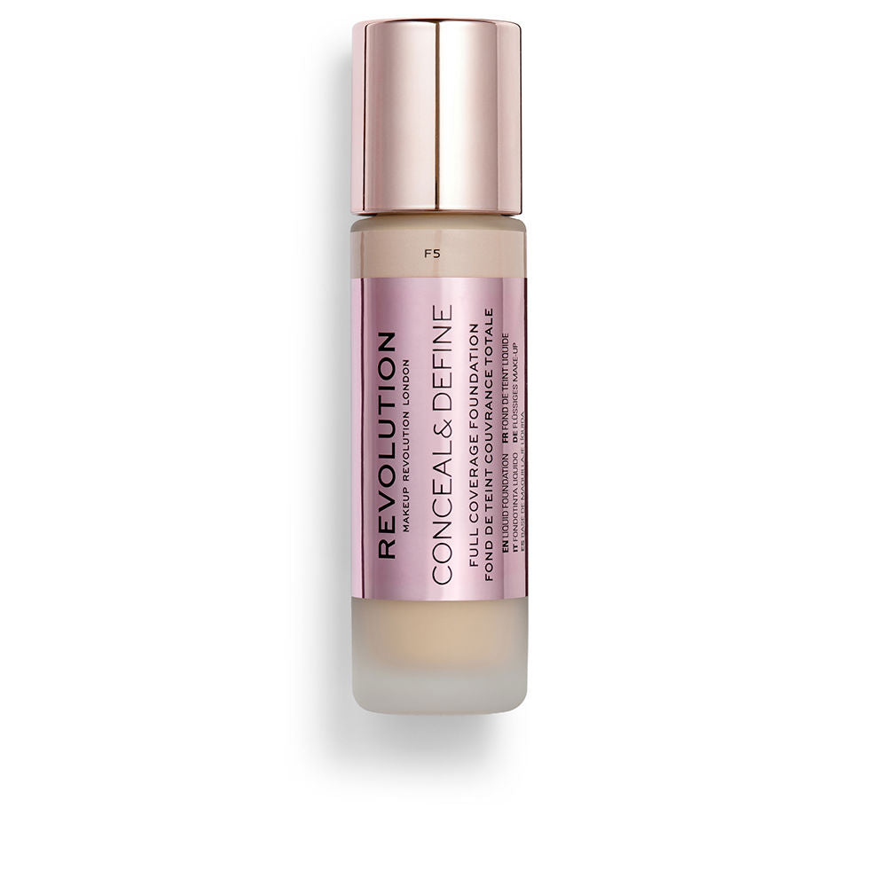 REVOLUTION MAKE UP CONCEAL & DEFINE full coverage foundation #F5