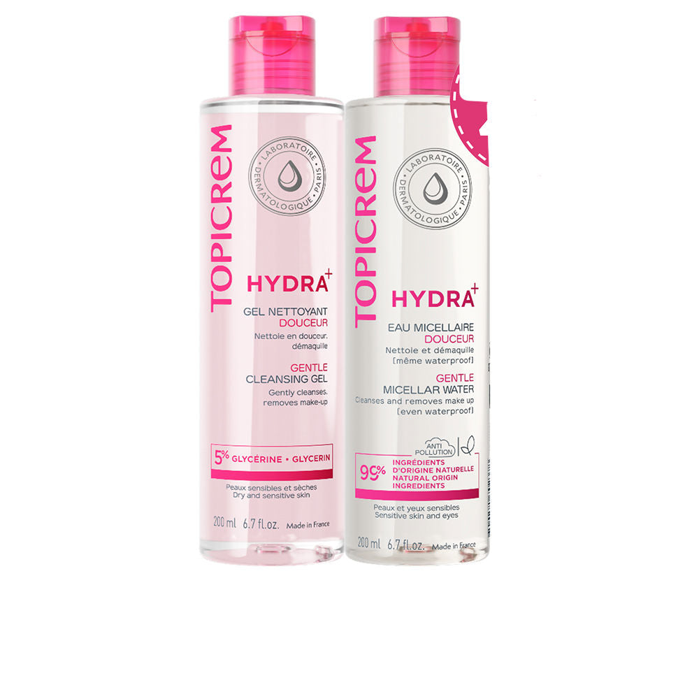 TOPICREM HYDRA+ RUTINA FACIAL GEL LIMPIADOR + AGUA MICELAR PACK 2 pz