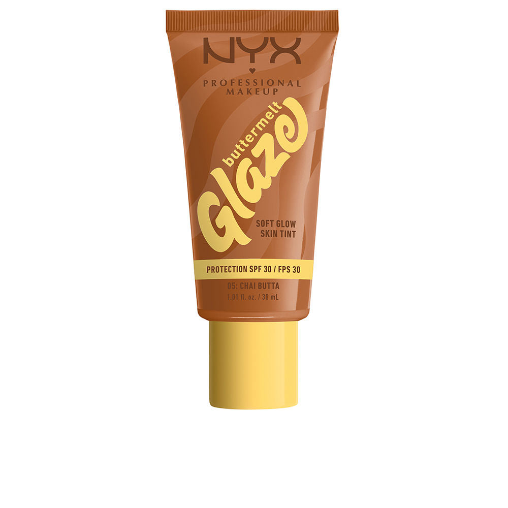 NYX PROFESSIONAL MAKE UP BUTTERMELT GLAZE protector solar tint + SPF30 #05-Chai Butta 30 ml