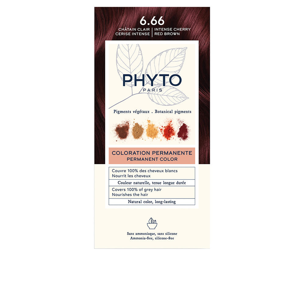 PHYTO PHYTOCOLOR #6.66-Castaño Claro Cereza intenso 4 u