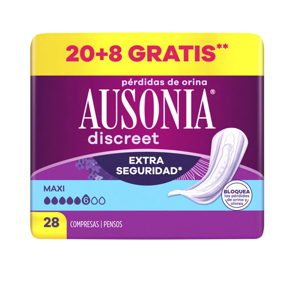 AUSONIA AUSONIA DISCREET compresas incontinencia maxi 28 u