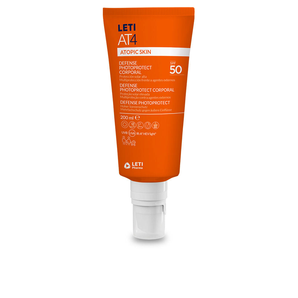 LETI PHARMA LETIAT4 ATOPIC SKIN defense photoprotect corporal SPF50 200 ml