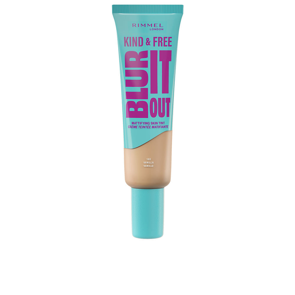 RIMMEL LONDON KIND & FREE BLUR IT OUT base efecto mate #160-Vanilla 30 ml